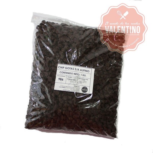Chip Gota Alpino Semiamargo Granel - 1 Kg