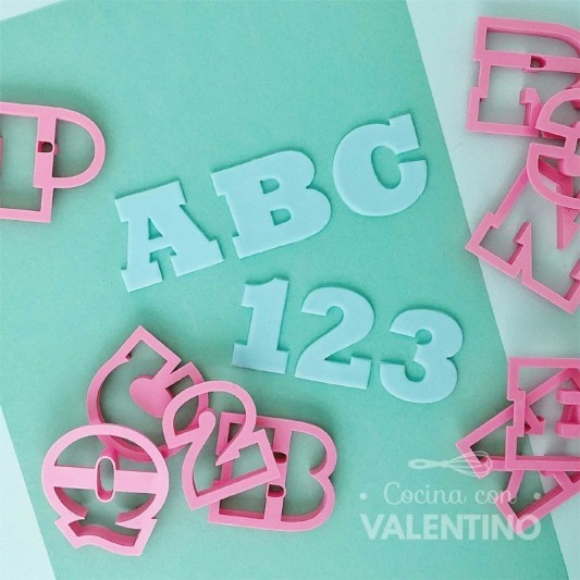 Cortante Ruphas Letras y Numeros Lawy - 4 Cm