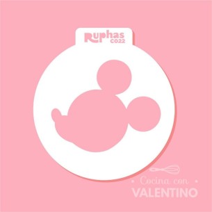 Stencil C022 Mickey Perfil Cupcakes Ruphas