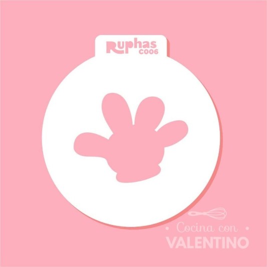 Stencil Ruphas C006 Cupcake Mano Mickey