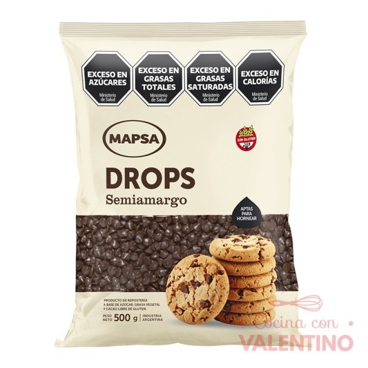 Chip Gota Mapsa Drops Semiamargo - 500 Grs