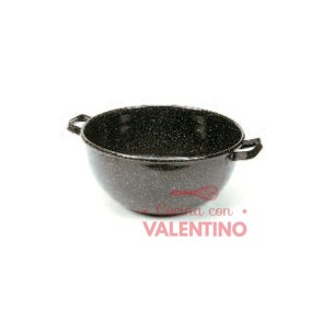 Bowl Chapa Enlozada con dos Asas (medida 30 CM)