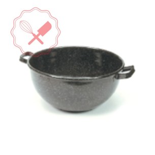 Bowl Chapa Enlozada con dos Asas (medida 36cm)