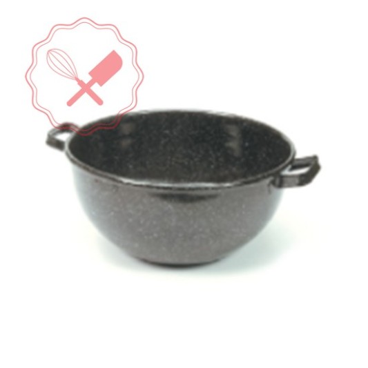Bowl Chapa Enlozada con dos Asas (medida 36cm)