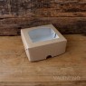Estuche Kraft Con Visor 10.5x10.5x4.5