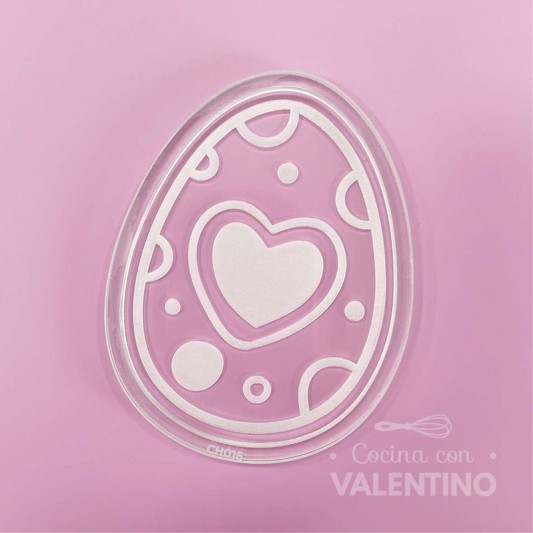 Placa Tableta Choco Ruphas Huevo Corazon CH016