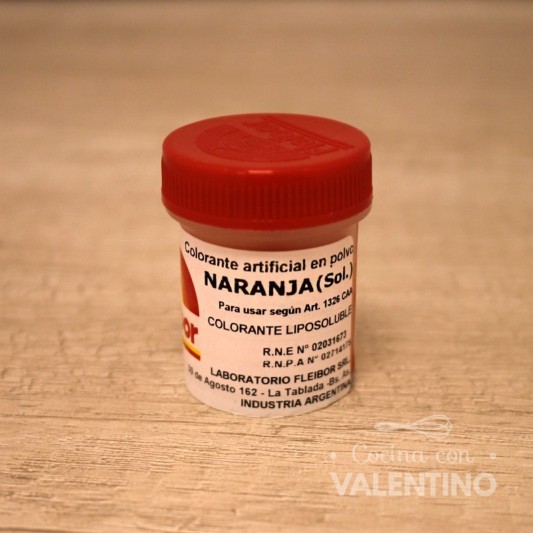 Colorante Polvo Fleibor Naranja - 5 Grs