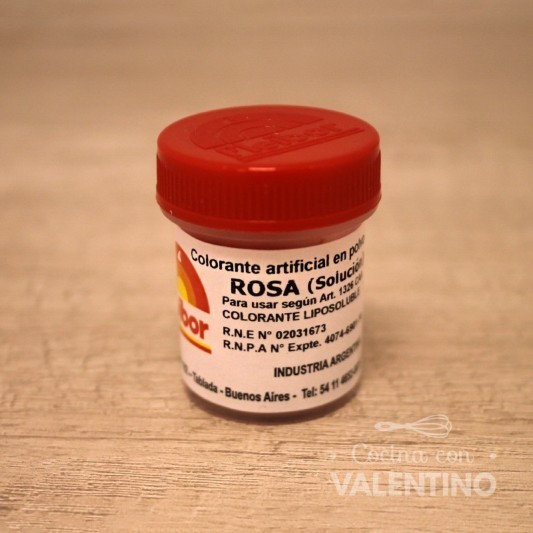Colorante Polvo Fleibor Rosa - 5 Grs