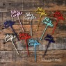 Cake Topper Plaqui Mini Feliz Cumple - Pack 10 un