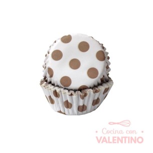 Pirotines N°8 Eco clasicos - Blanco con lunares grandes - 25u. Convida