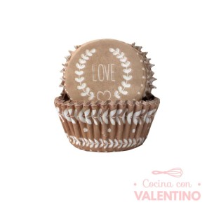 Pirotines N°8 Eco clasicos - Love - 25u. Convida