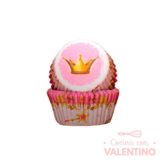 Pirotines N°8 Princesa Rosa - Corona - 25u. Convida