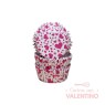 Pirotines N°8 Corazones con fondo blanco - Fucsias - 25u. Convida