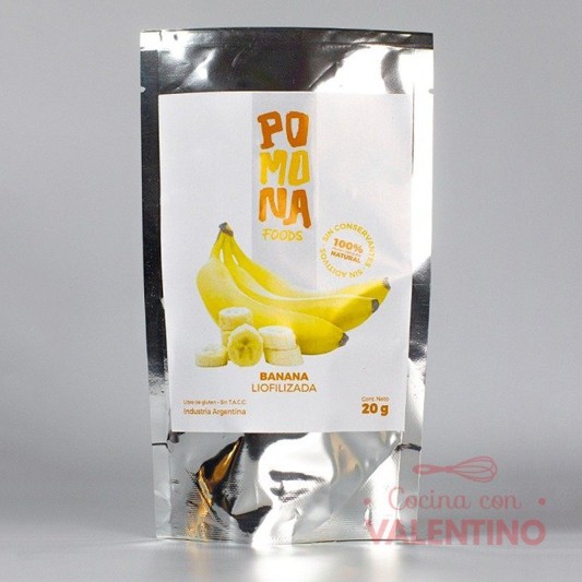 Banana Liofilizada Pomona - 20Grs