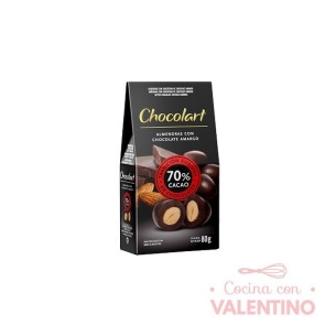 Almendra con Chocolate Chocolart Amargo 70% - 80 Grs