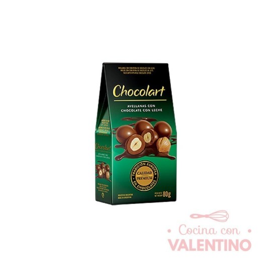 Avellana con Chocolate Chocolart Leche - 80 Grs