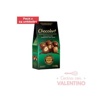 Avellana con Chocolate Chocolart Leche - 80 Grs - 24 Un