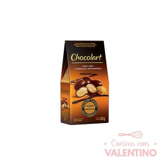 Mani con Chocolate Chocolart Semiamargo - 80 Grs
