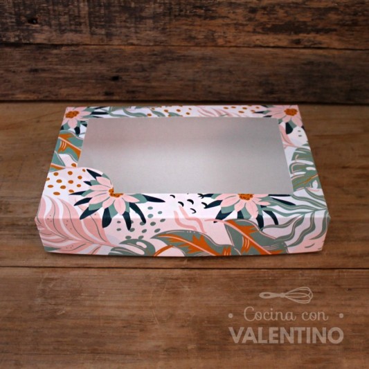 Estuche 12 Alfajor Diseño Con Visor PVC 24x16x4