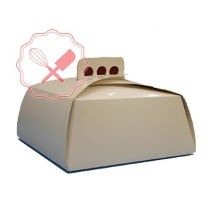 Caja Estuche Torta Blanco (medida 30x10cm)