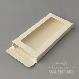 Caja Tableta De Chocolate Con Visor 16x8x1.5