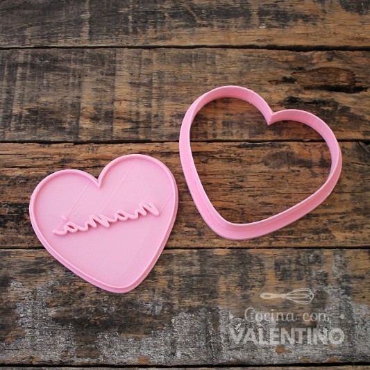 Cortante + Sello DeliPrint Corazon Mama