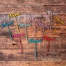Cake Topper Plaqui Mini Mama - Pack 8 un