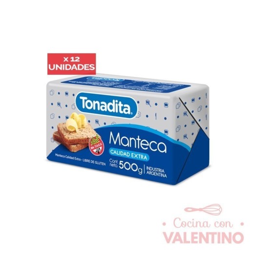 Manteca Tonadita - 500 Grs  Pack 12 Un