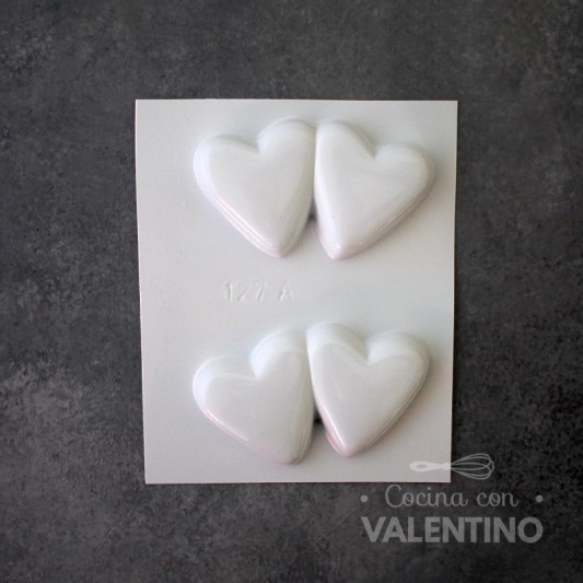 Placa Plastichok Corazones Pegados 127A