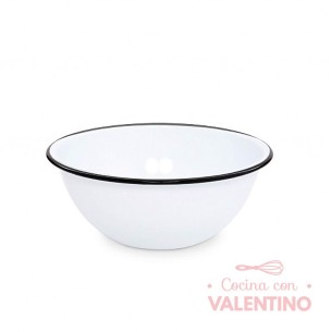 Bowl Enlozado Nonfork® Borde Negro 20x9