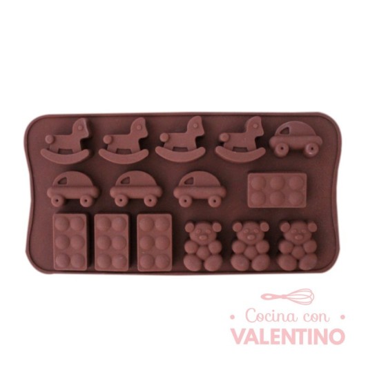 Molde Silicona Legos y Juguetes x15 - CM