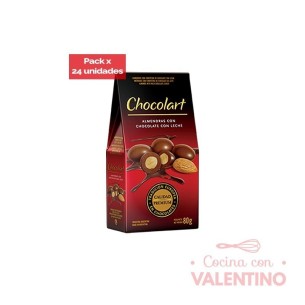 Almendra con Chocolate Chocolart Leche - 80 Grs - 24 Un