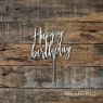 Cake Topper Plaqui Happy Birthday