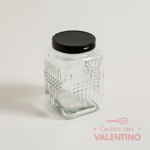 Frasco Vidrio Cuadrado - 1.3 Lt