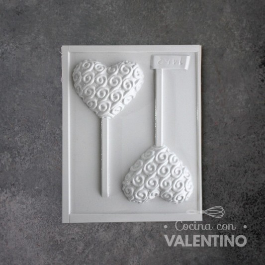 Placa Plastichok Chupetin Corazon con Textura 1452A