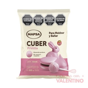 Baño de Moldeo Mapsacuber Rosa Frutilla - 500 Grs