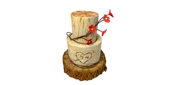 Torta con efecto madera: workshop de decoración