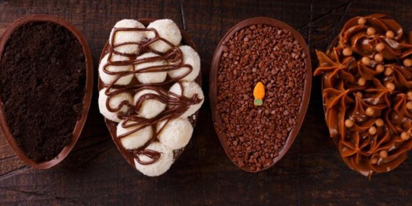 San Luis: clase de huevos de chocolate rellenos 