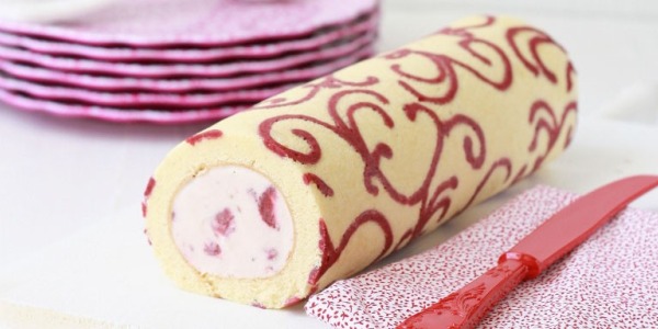 Roll cake de Gioconda decorado
