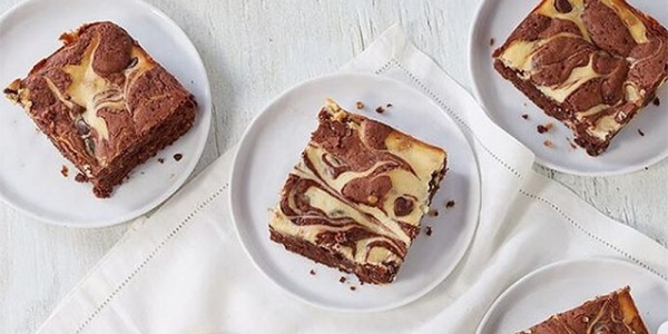 Cheesecake-brownie marmolado