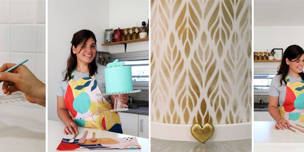 Bordes perfectos y stencils: clase con Pamela Pastor Ruphas