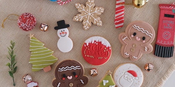 Clase de 'cookies' decoradas para Navidad