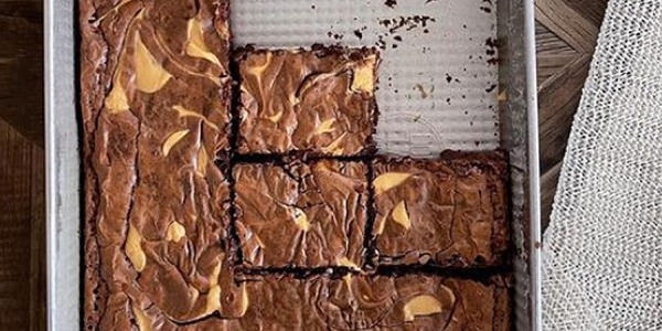 Brownie marmolado con manteca de maní
