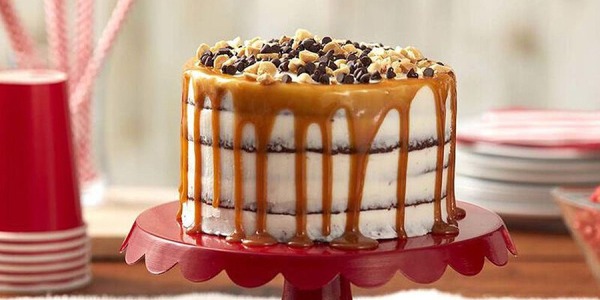 Torta-brownie súper facil y con cinco capas