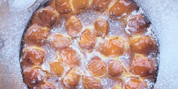 Receta de la mejor torta de duraznos 