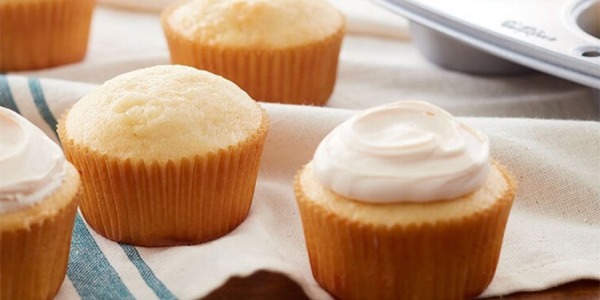 Receta fácil de cupcakes de vainilla