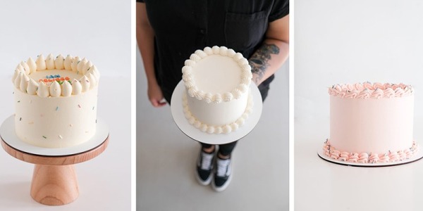 Clase de decoración de tortas altas con buttercream