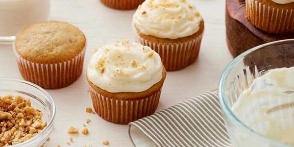 Receta fácil de muffins de banana