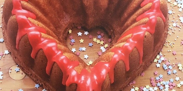 Un bundt especial para los enamorados