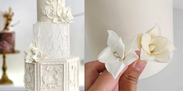 Clase de técnicas con Chocoplast: torta de bodas